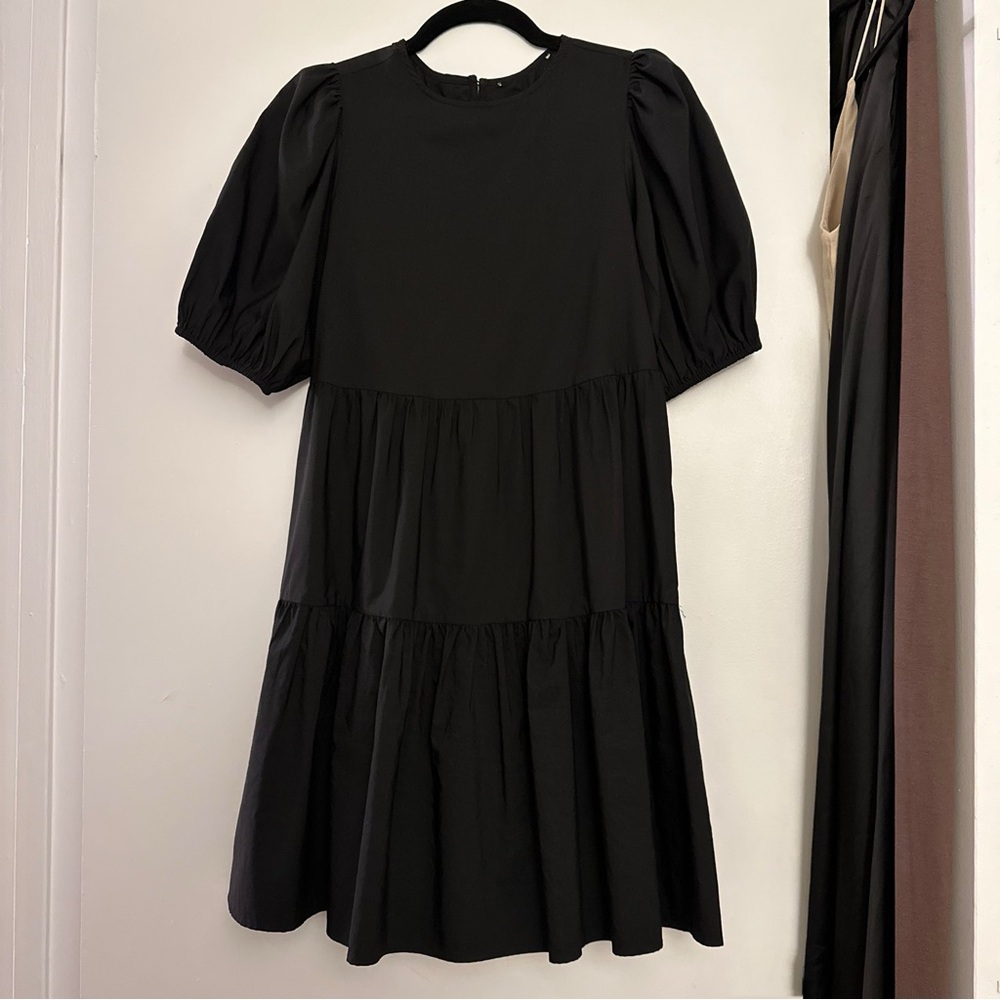 Zara Mini Black Flowy Dress - Size XS